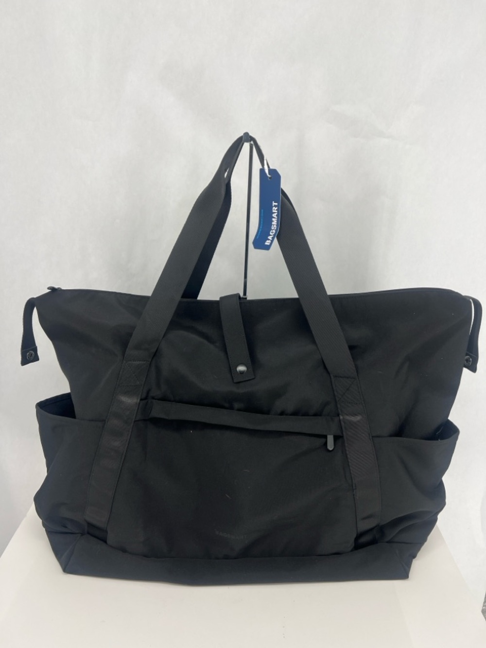 BAGSMART Women's Black Travel Tote with Multiple Pockets